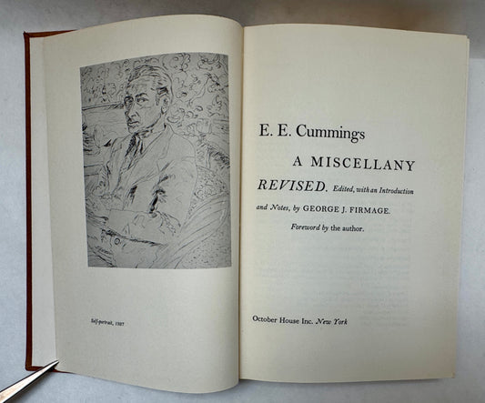 E. E. Cummings. A Miscellany Revised: Edited, With an Introduction and Notes, by George J. Firmage. Foreword by the Author