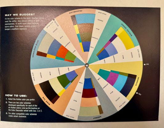 Assortment of Mid Century Modern Design Catalogs/Ads - A Color Wheel, plus Plumbing Fixtures, Hardware,