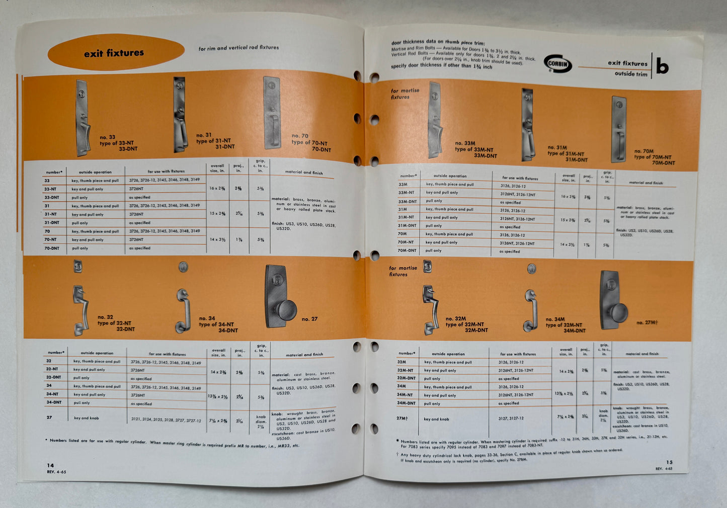 Exit Fixtures (1960s product catalog)