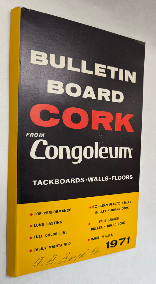 Bulletin Board Cork from Congoleum (Sampler)