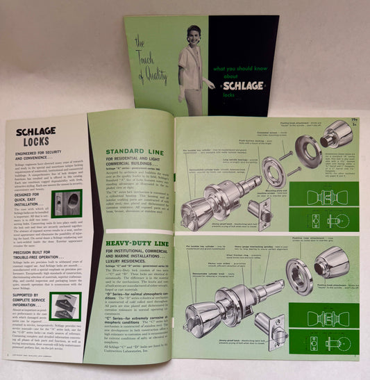 Schlage Locks [1963 Catalog]