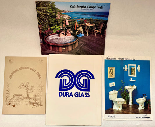 Mid-Century Hot Tub, Bathtub, Shower Catalog Assortment (4 items)