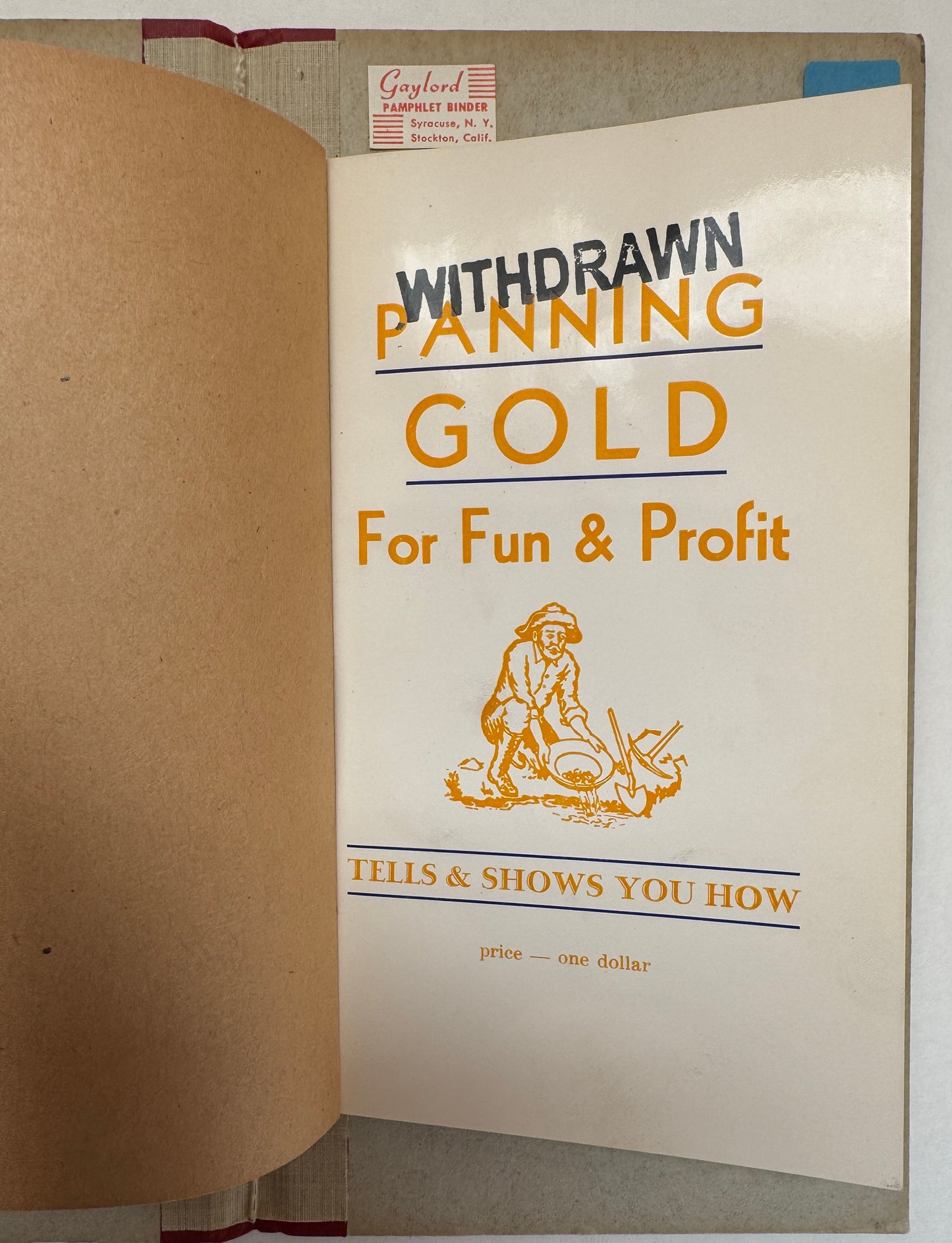 Panning Gold for Fun and Profit [and two others]