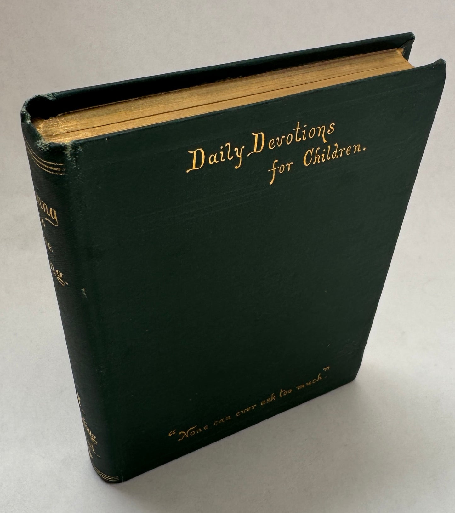 Coming to the King. A Book of Daily Devotions for Children