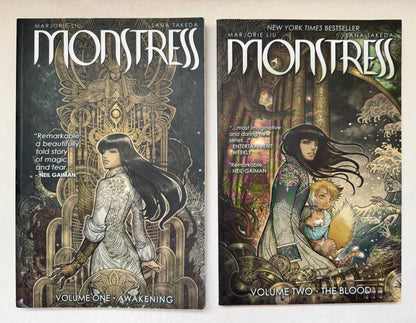 Monstress, Volume 1, Awakening; Volume 2, The Blood [First Printings]