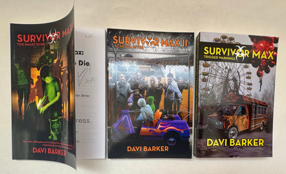 Survivor Max: Too Smart to Die; Trigger Warnings; School Bites. [All Three Signed]