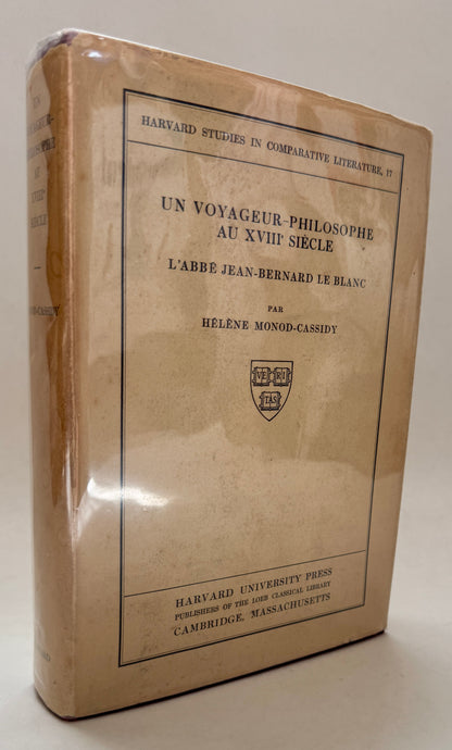 Un Voyageur Philosophe au XVIII Siecle, L'Abbe Jean-Bernard Le Blanc