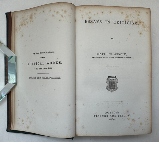 Essays in Criticism
