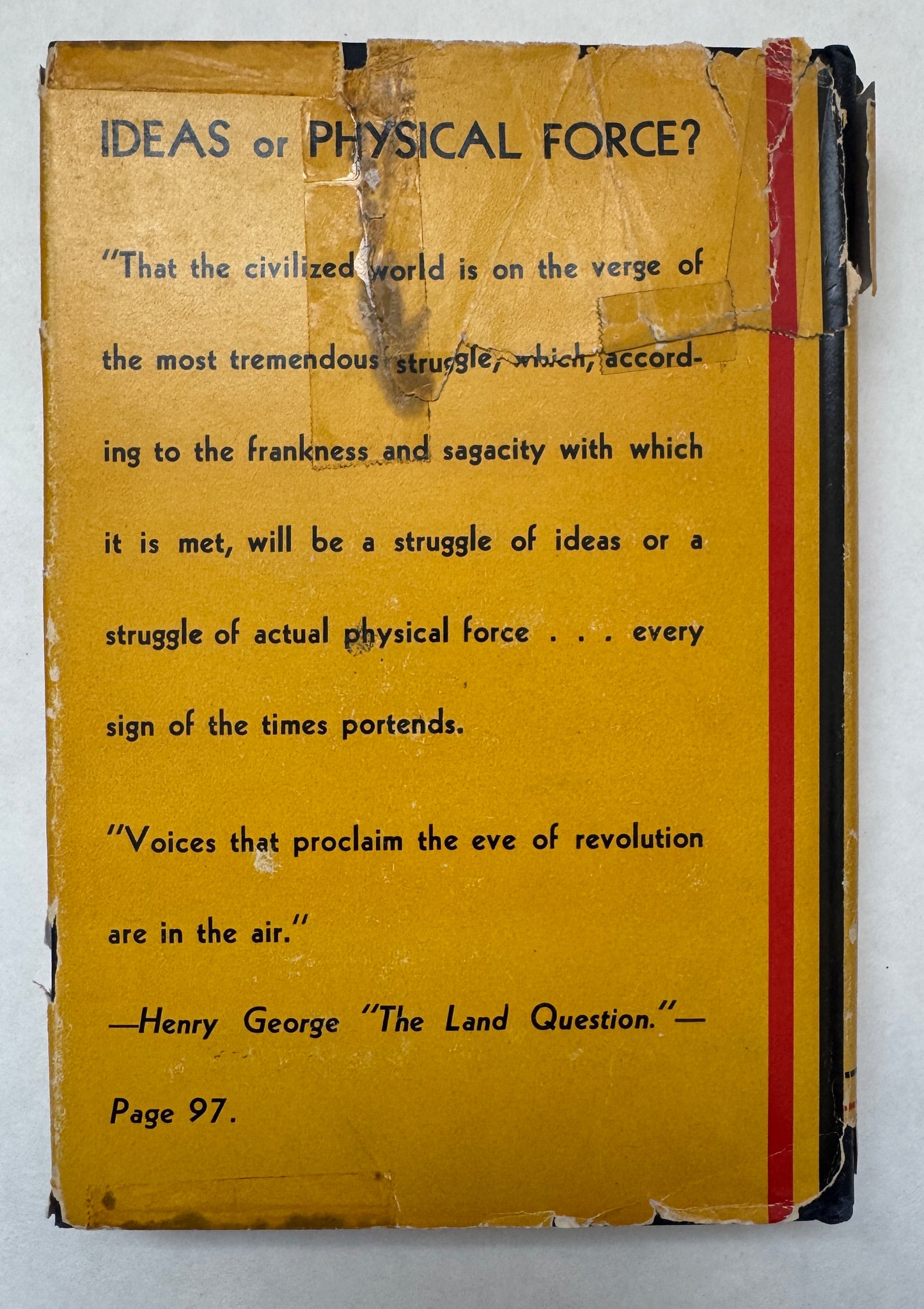 The Land Question. Property in Land. The Condition of Labor