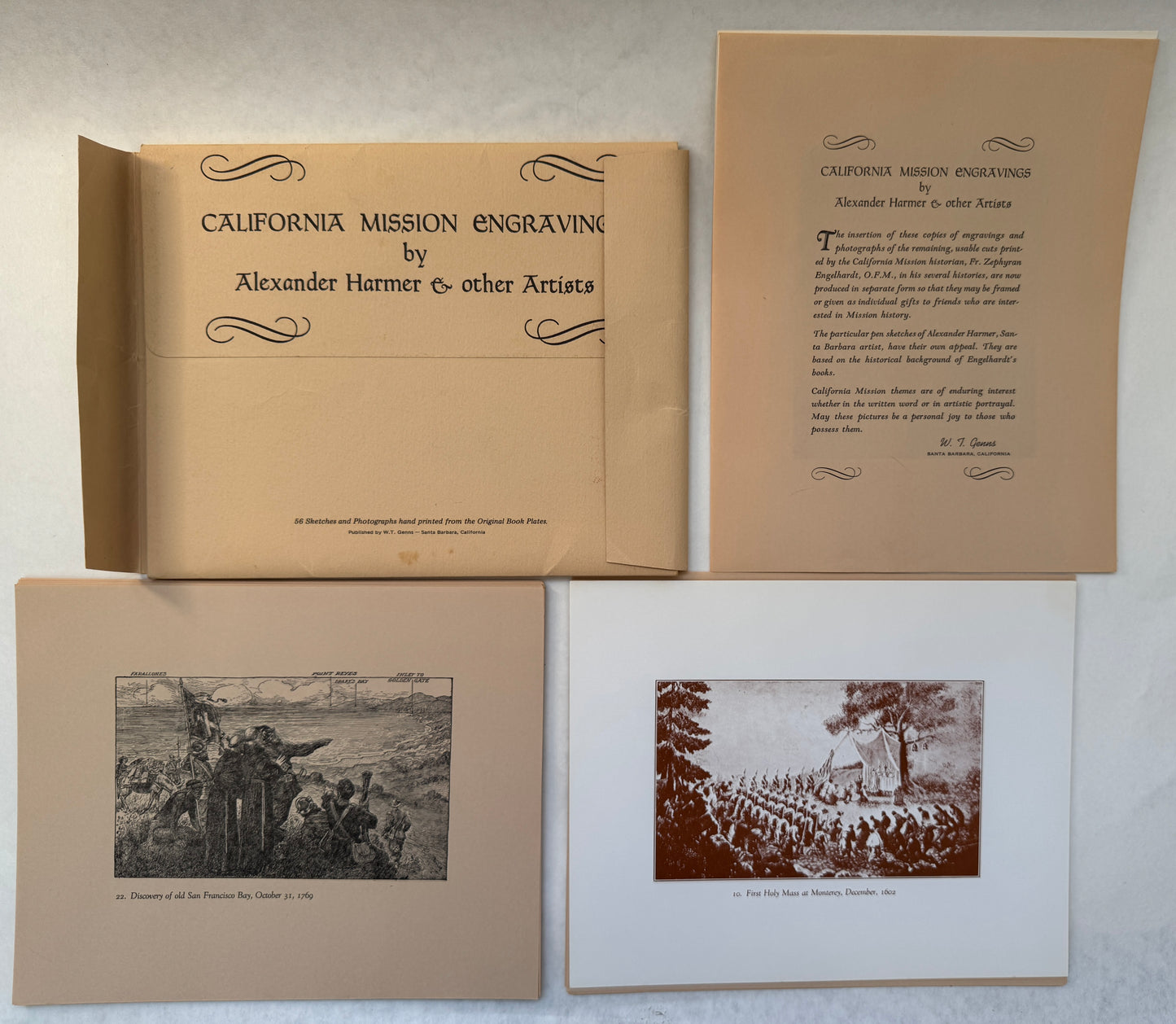 California Mission Engravings