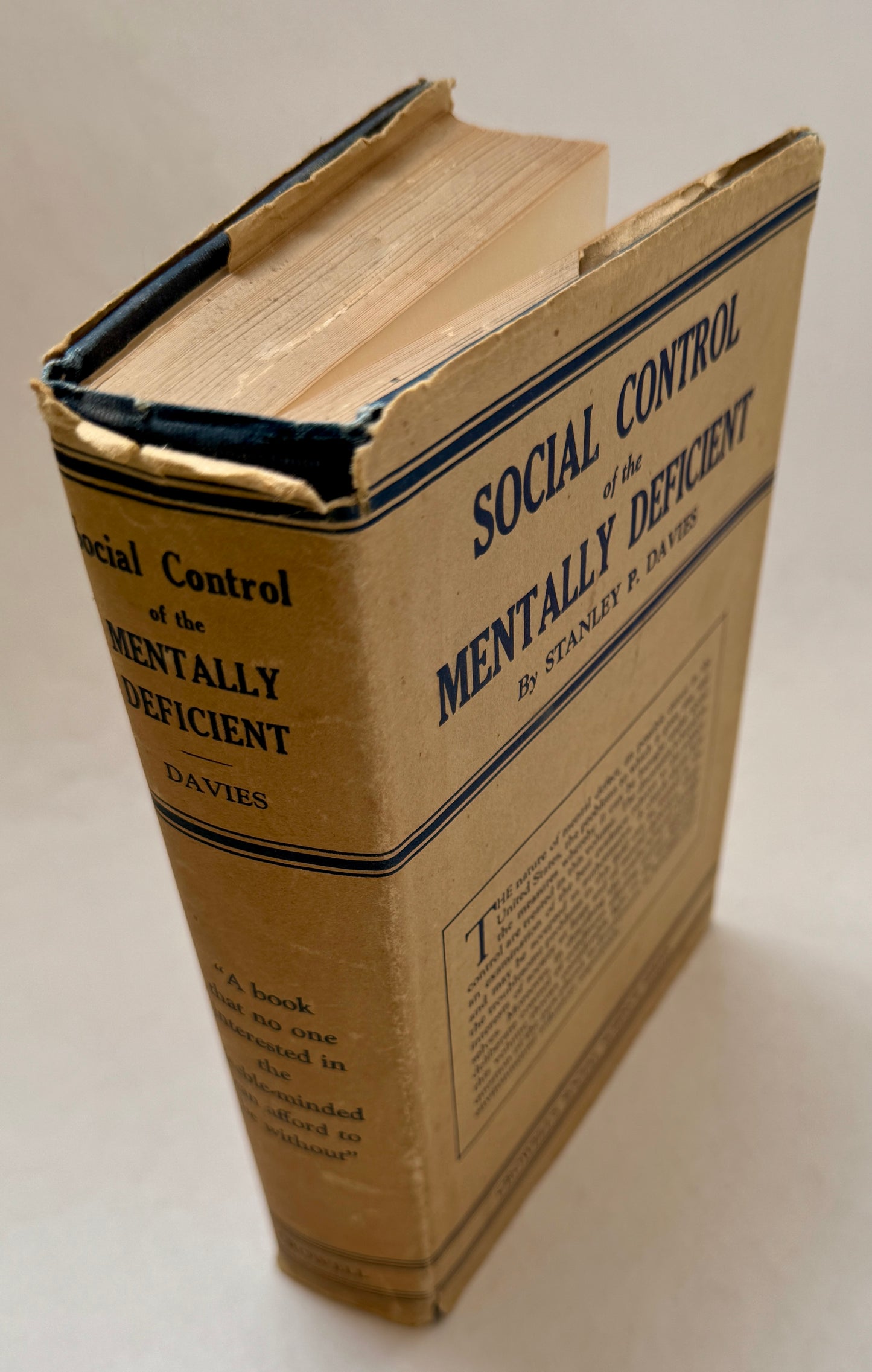 Social Control of the Mentally Deficient