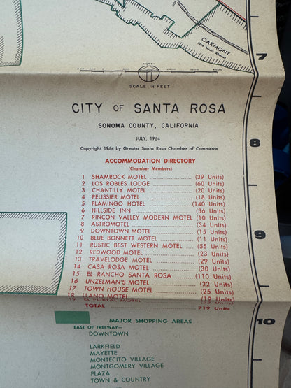 Map of Santa Rosa and Vicinity