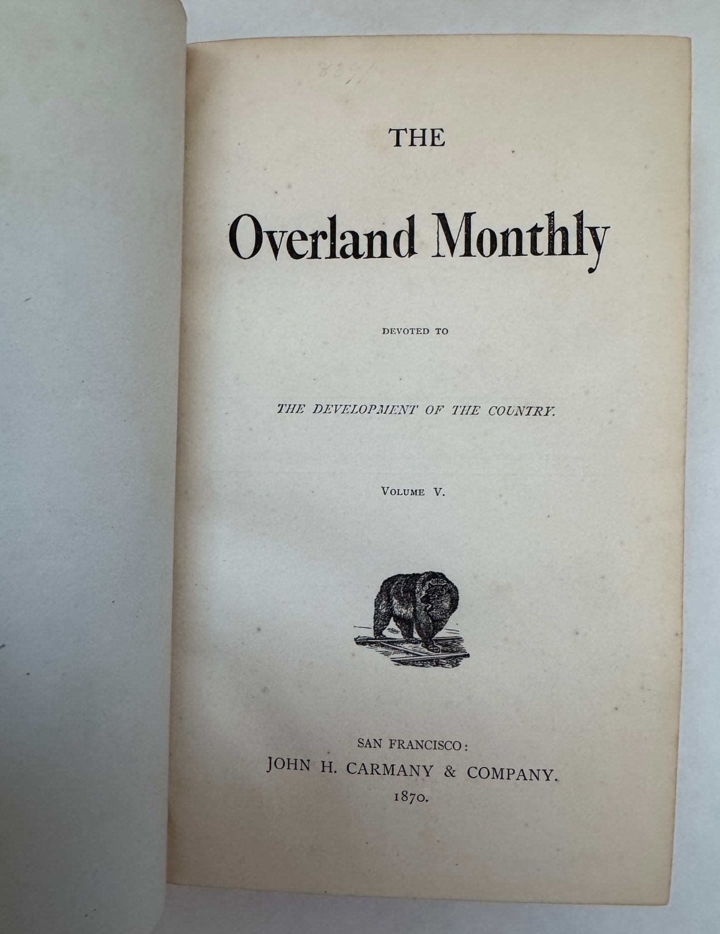 Overland Monthly Vol. 5