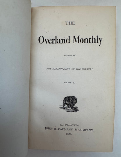 Overland Monthly Vol. 5