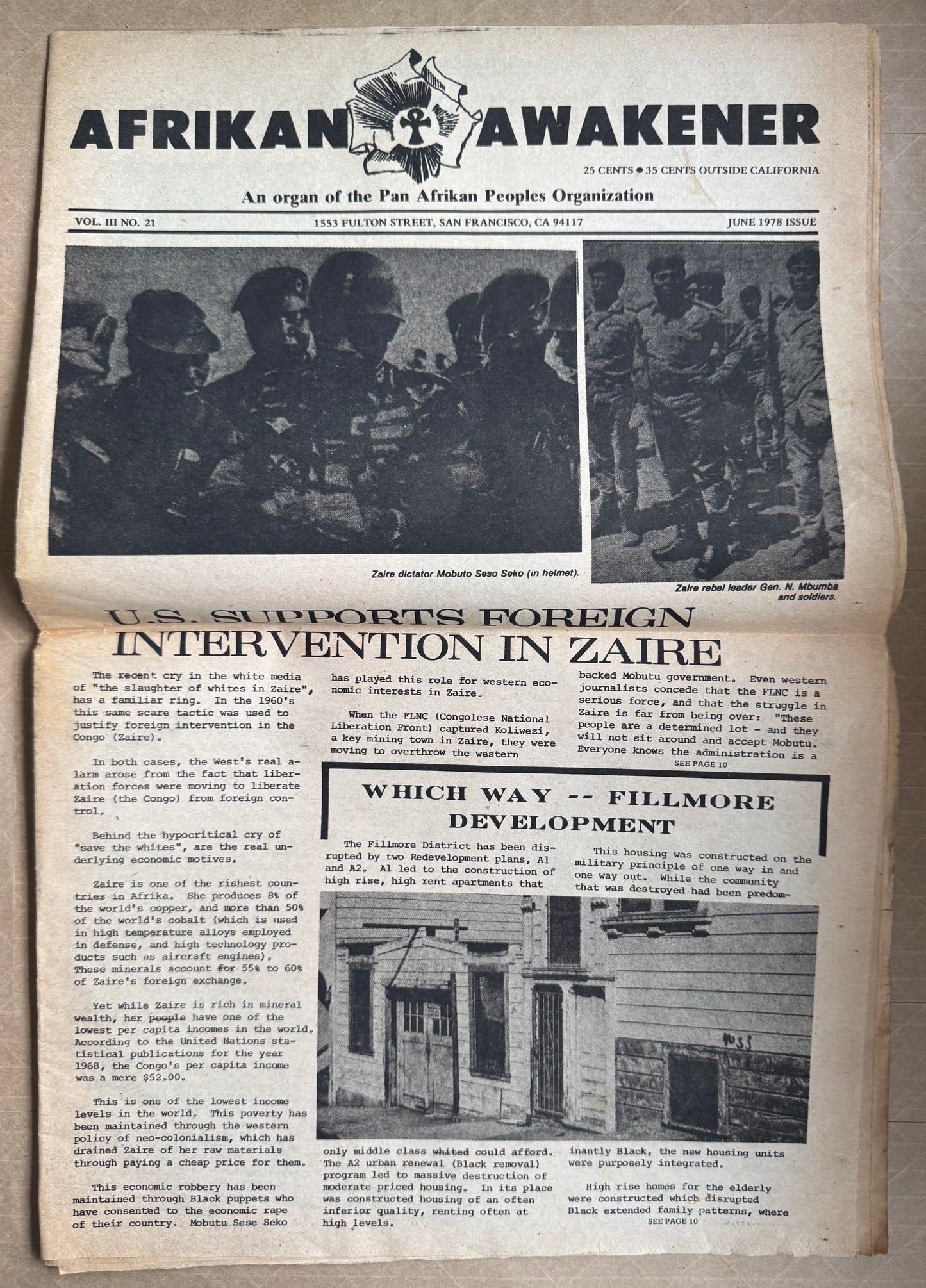 Afrikan Awakener: An Organ of the Pan Afrikan Peoples' Organization
