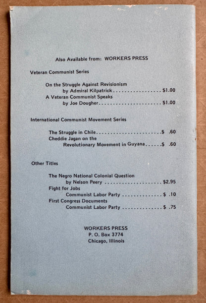 A Veteran Communist Speaks: Akron Rubber Workers' Strikes of 1936