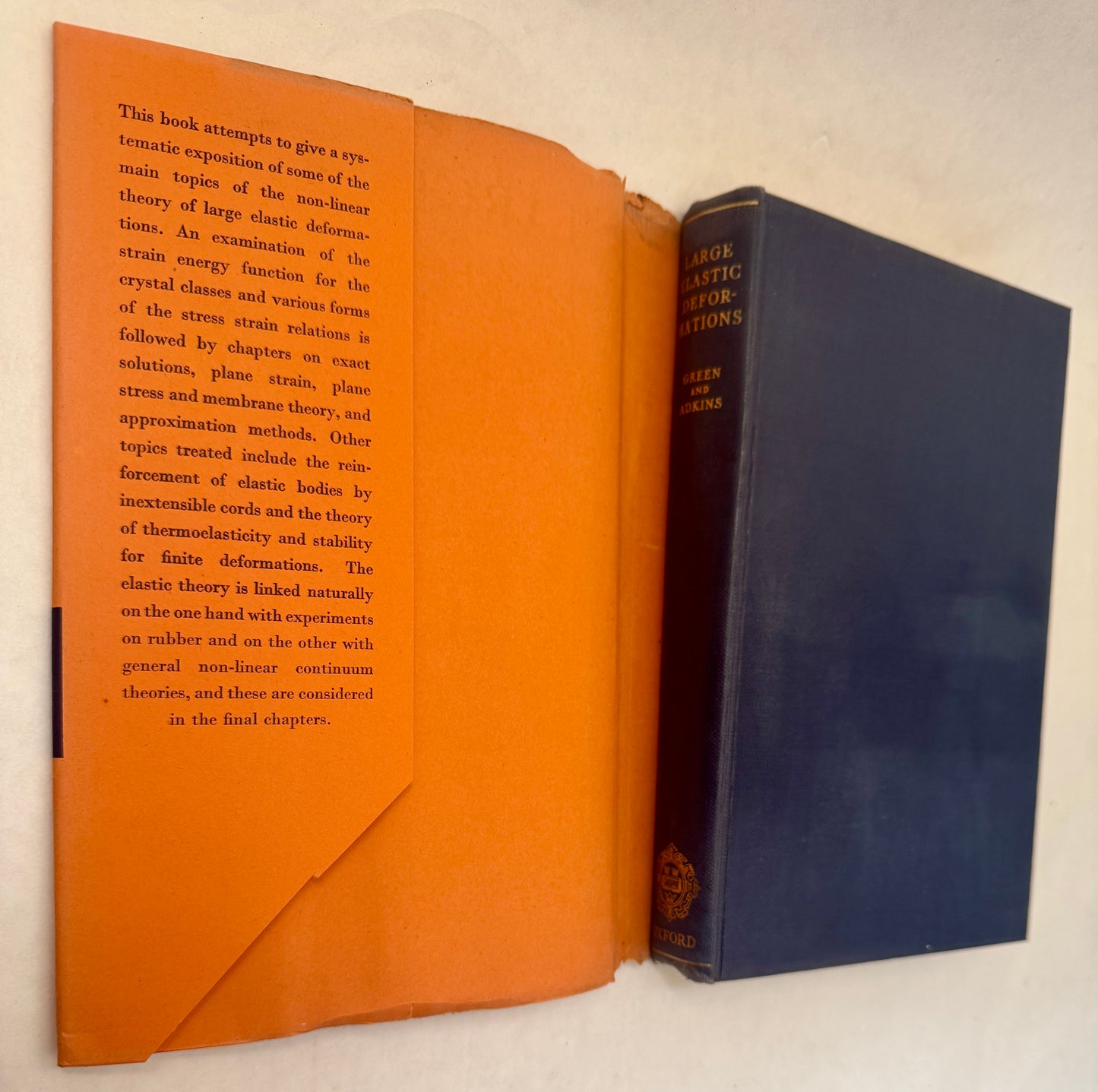 Large Elastic Deformations and Non-Linear Continuum Mechanics