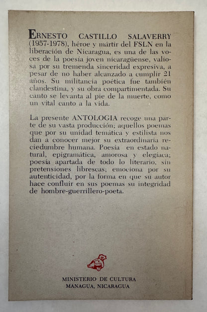 Antología Póstuma: (Poemas, 1971-1978)