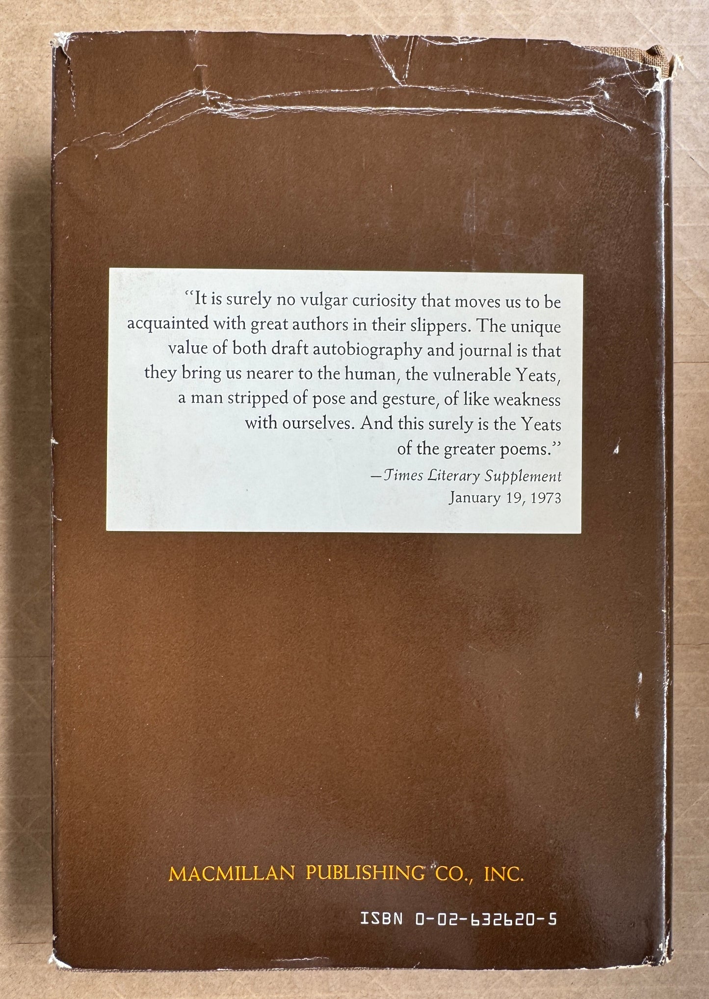 Memoirs [Of] W.b. Yeats