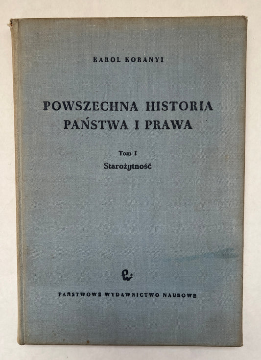 Powszechna Historia Państwa I Prawa