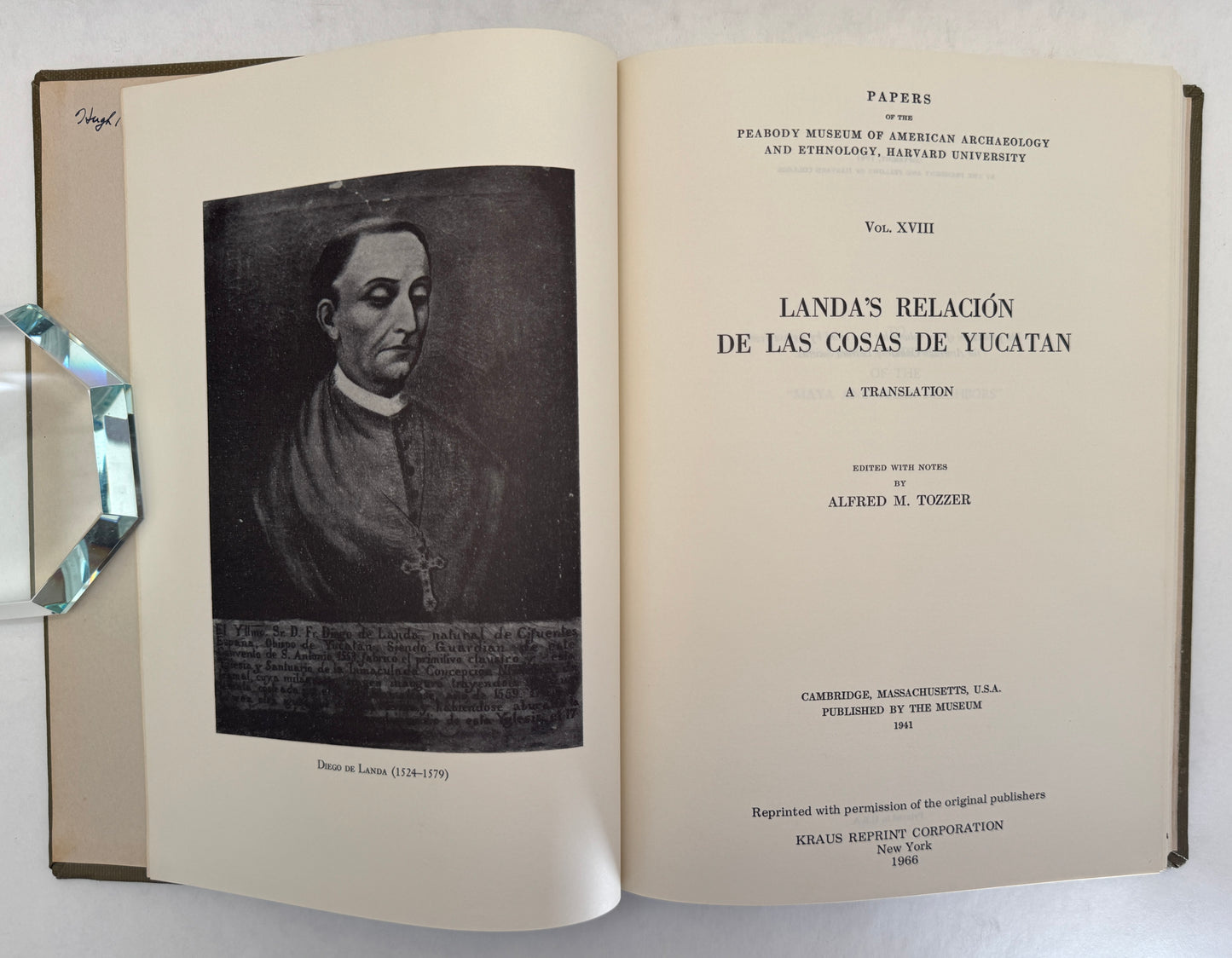 Landa's Relación de Las Cosas de Yucatan: A Translation