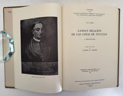 Landa's Relación de Las Cosas de Yucatan: A Translation