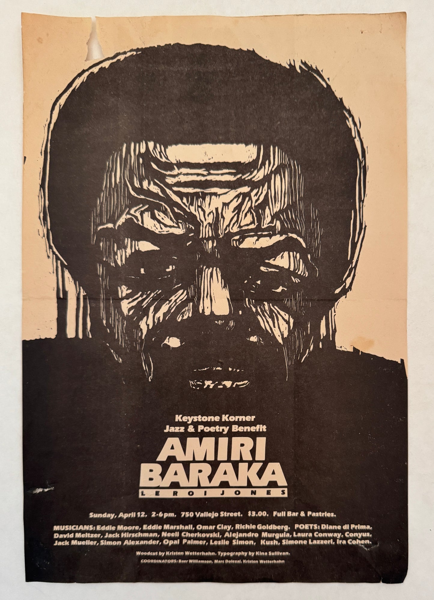 Keystone Korner Jazz & Poetry Benefit: Amiri Baraka [poster]