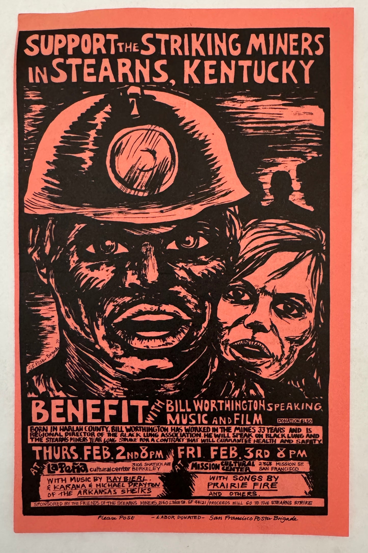 Support the Striking Miners in Stearns, Kentucky [Flyer]