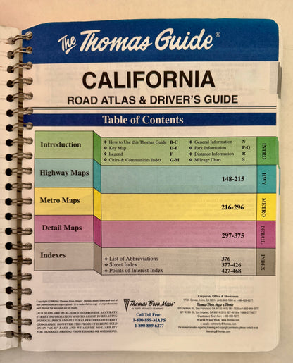 The Thomas Guide: California Road Atlas and Driver's Guide