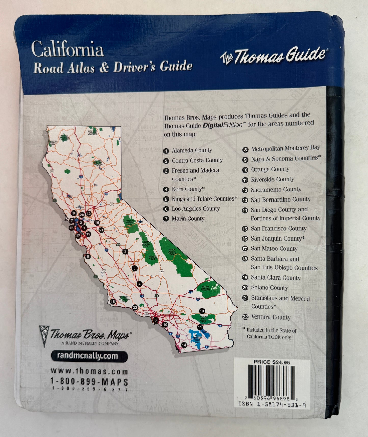 The Thomas Guide: California Road Atlas and Driver's Guide