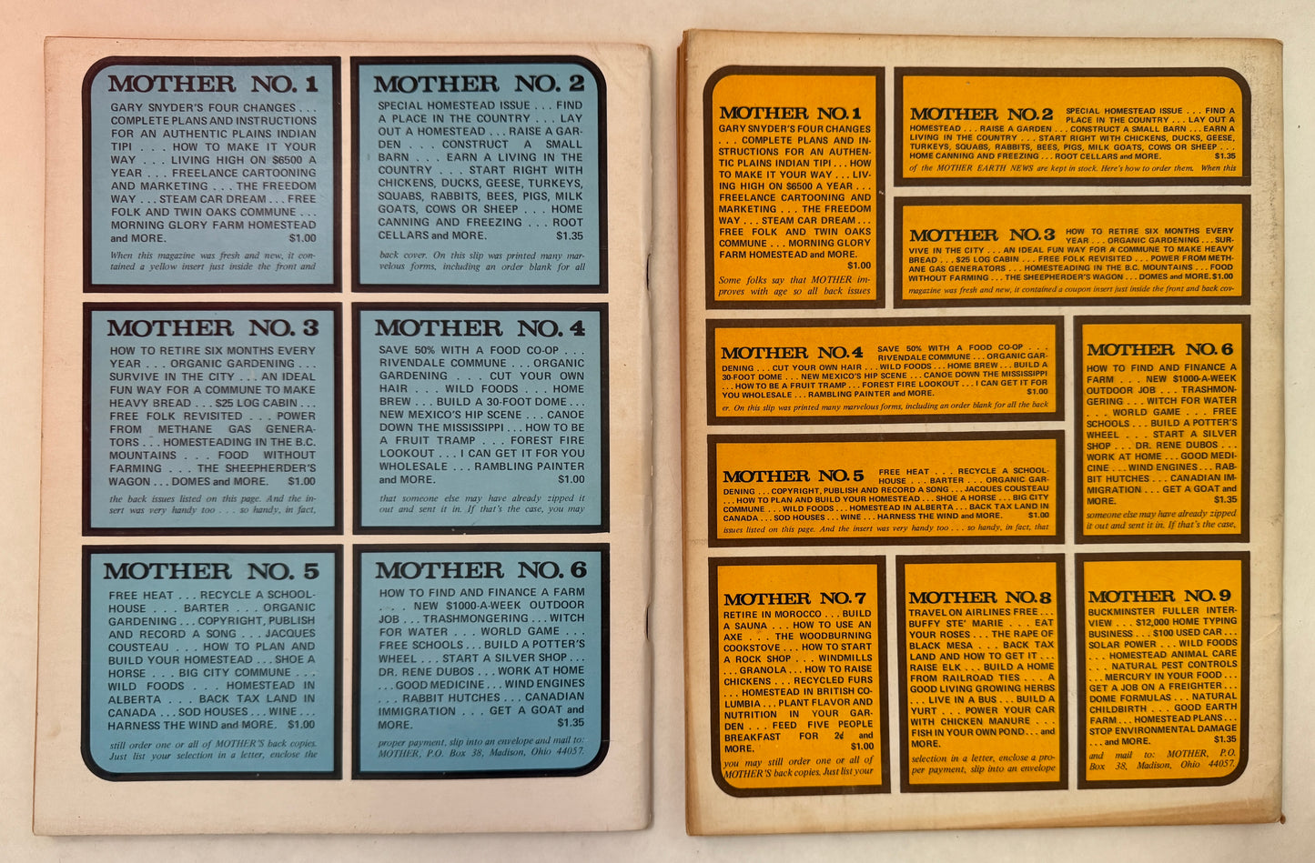 The Mother Earth News [2 early issues]