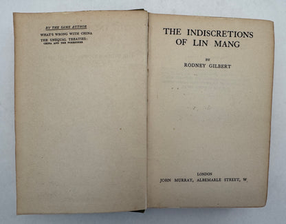 The Indiscretions of Lin Mang