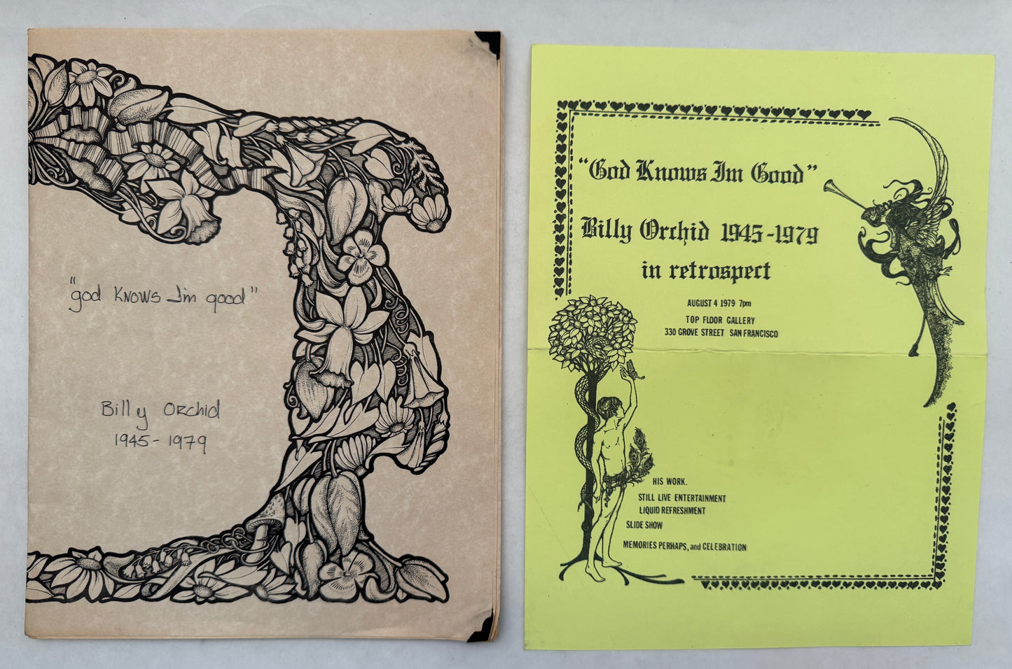 "God Knows I'm Good" ; Billy Orchid 1945-1979 [Cockettes founder]