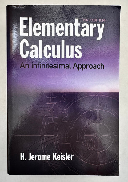 Elementary Calculus: an Infinitesimal Approach