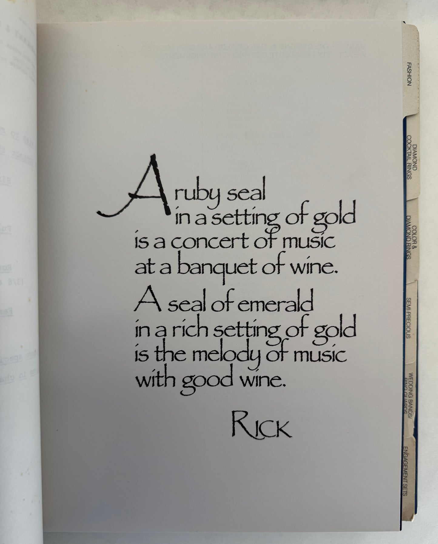 M. Fabrikant & Sons; Diamonds Rubies Sapphires