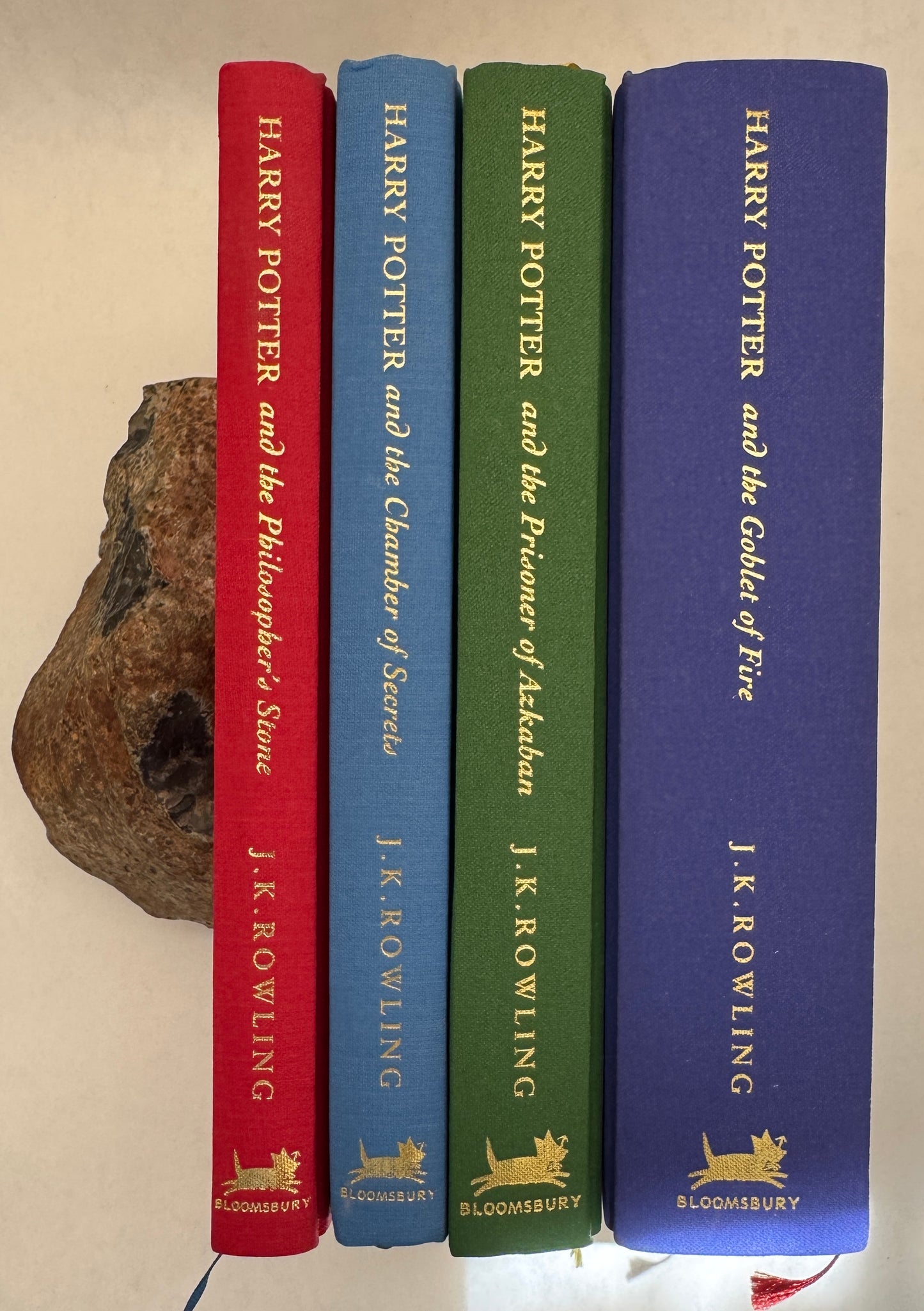 Harry Potter and the Philosopher's Stone; Harry Potter and the Chamber of Secrets; Harry Potter and the Prisoner of Azkaban; Harry Potter and the Goblet of Fire [Deluxe UK Edition]