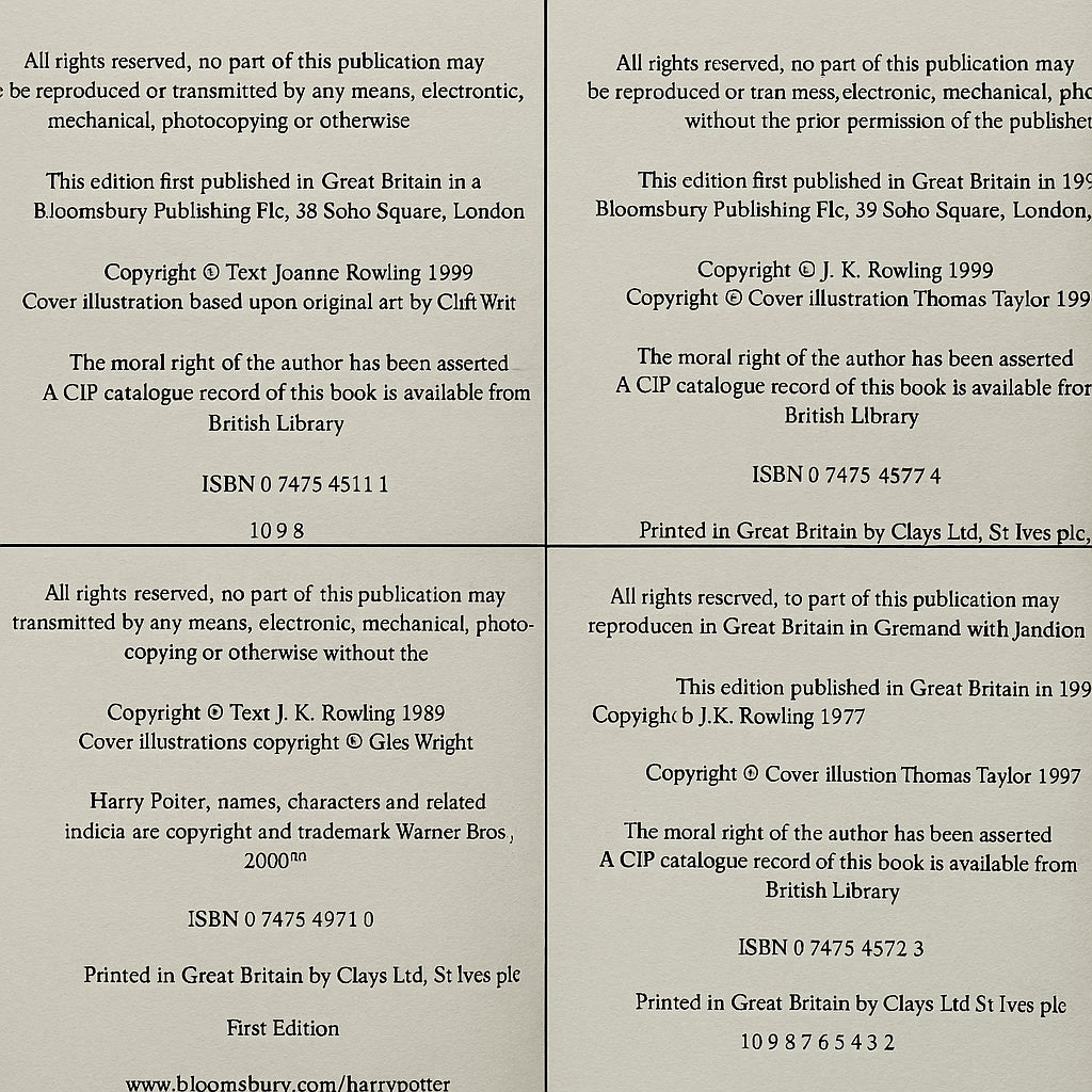 Harry Potter and the Philosopher's Stone; Harry Potter and the Chamber of Secrets; Harry Potter and the Prisoner of Azkaban; Harry Potter and the Goblet of Fire [Deluxe UK Edition]