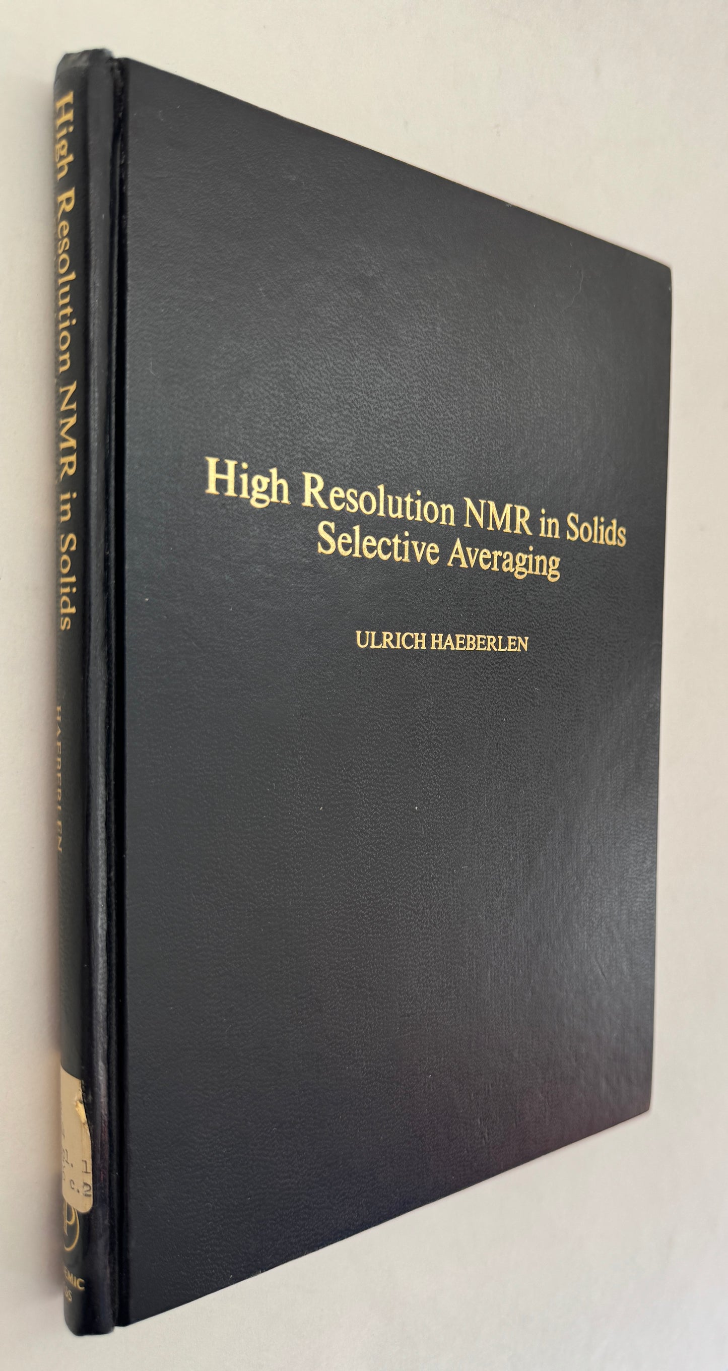 High Resolution Nmr in Solids: Selective Averaging