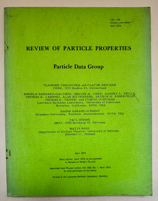 Review of Particle Properties