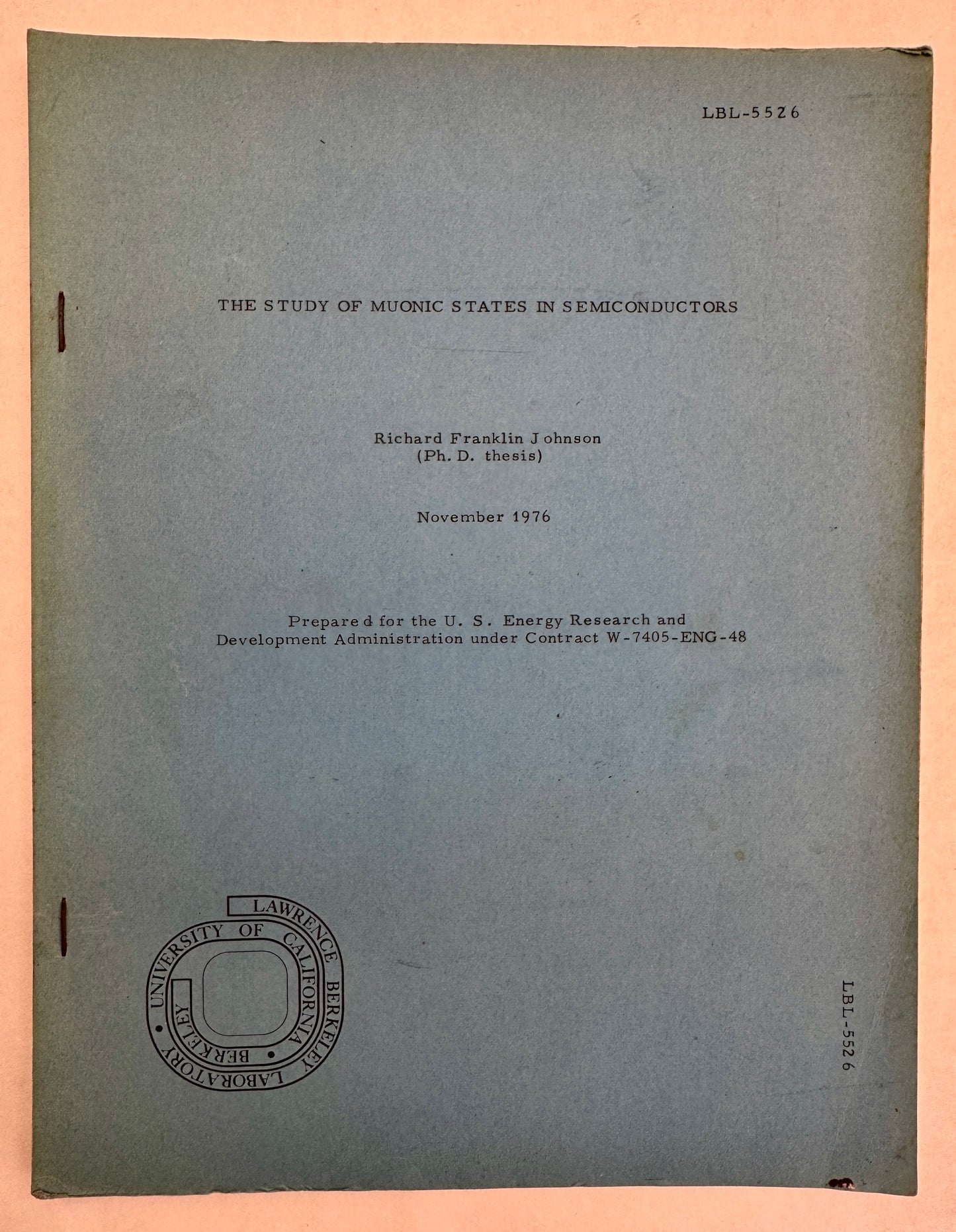 Study of Muonic States in Semiconductors