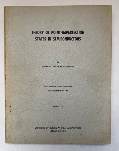 Theory of Point-Imperfection States in Semiconductors [Dissertation]