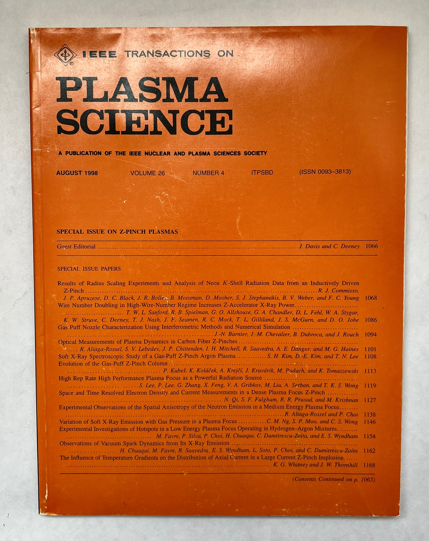 IEEE Transactions on Plasma Science [2 issues]