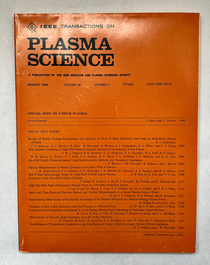 IEEE Transactions on Plasma Science [2 issues]