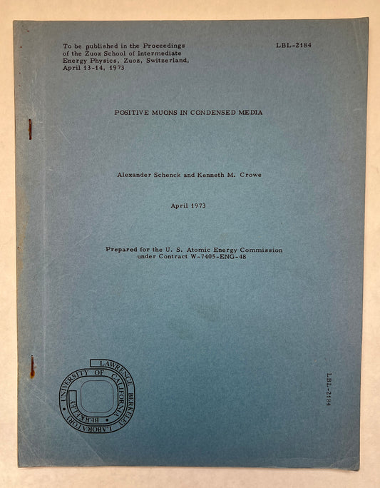 Positive Muons in Condensed Media