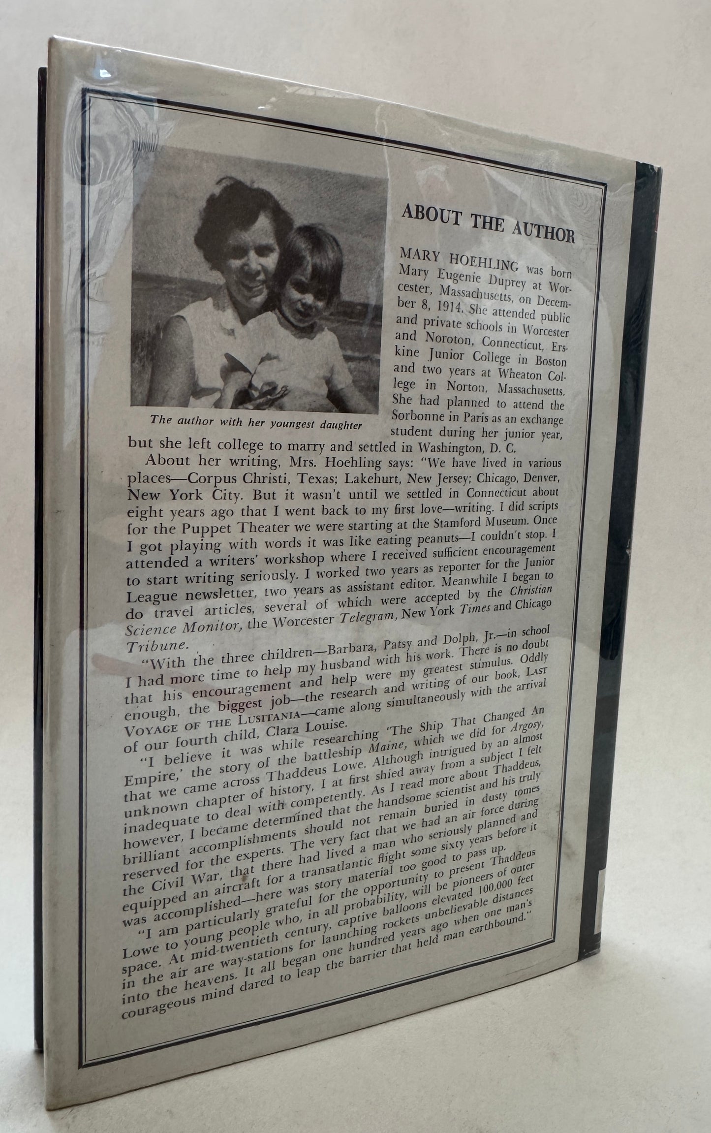 Thaddeus Lowe: America's One-Man Air Corps ; Born August 20, 1832, Died January 16, 1913