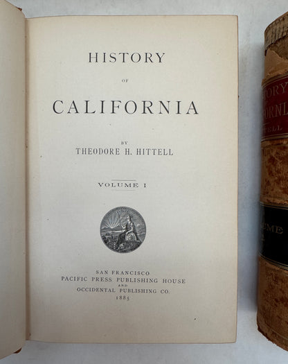 History of California [Volume 1 and 2 only]