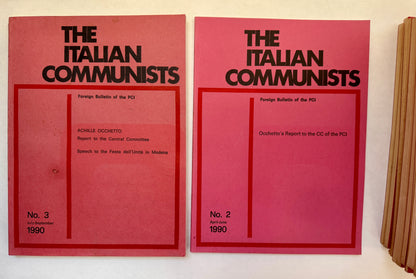 Italian Communists: Foreign Bulletin of the PCI; [1981-1989]