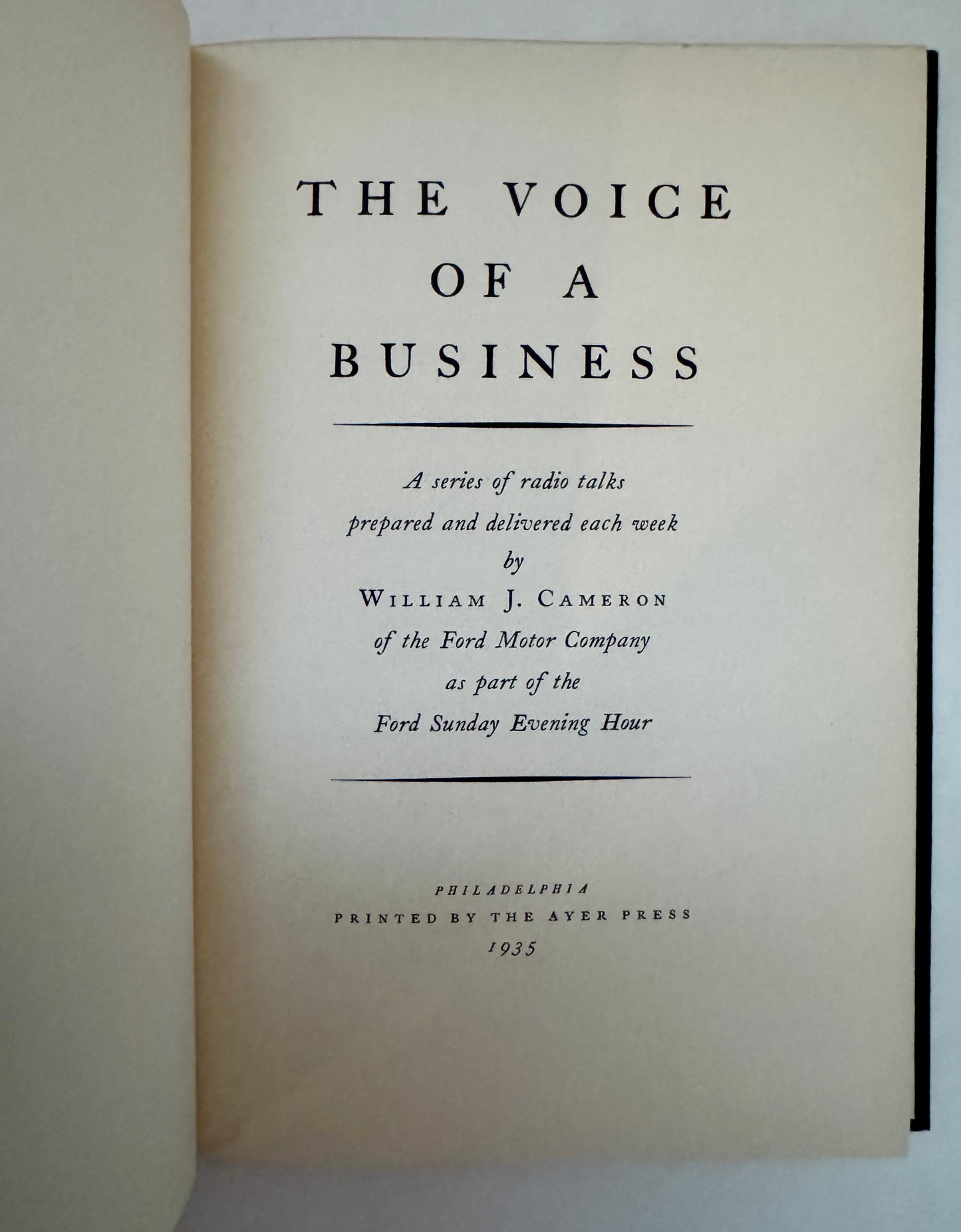 The Voice of a Business