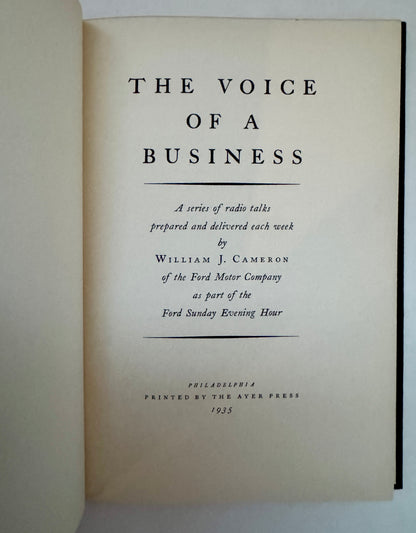 The Voice of a Business