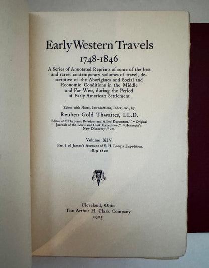 James's Account of S.H. Long's Expedition, 1819-1820